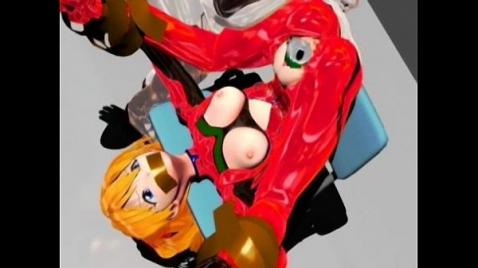 Полный рот спермы у куклы, в хентае ярко освещается этот ход сюжета